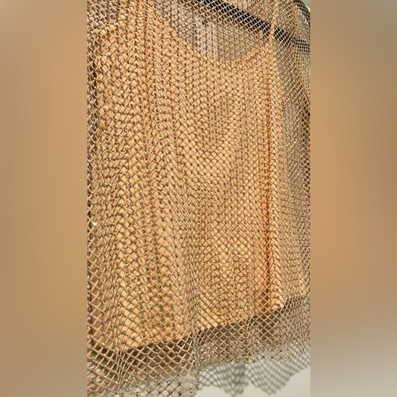 Anthropologie Sunday in Brooklyn Mesh Sparkle Top in Sand Beige - Picture 8 of 8